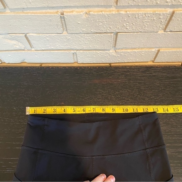 Lululemon Pace Rival 22'' Crop Leggings Luxtreme Side Pockets Run Black Women 4 - Picture 14 of 14